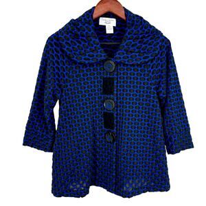 Carolyns Artwear Designs Sz Small Wearable Art to Wear Blue Black Moonlight